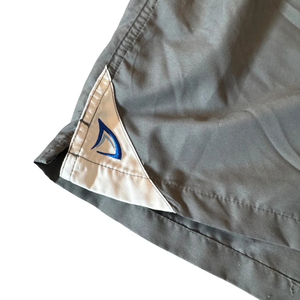 Dryfins Mens Swim Trunks XXL Grey Compression Liner Athletic Beachwear Coastal